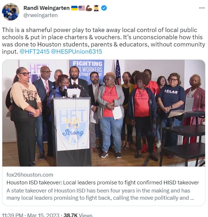 Screenshot of a tweet with an image