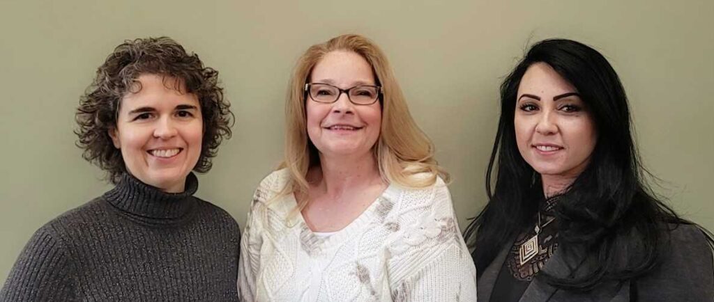 An image of Penny Wilson, Theresa Fannin, and Kozait Elkhatib, who are fighting against AFSCME in Ohio for their Janus Rights