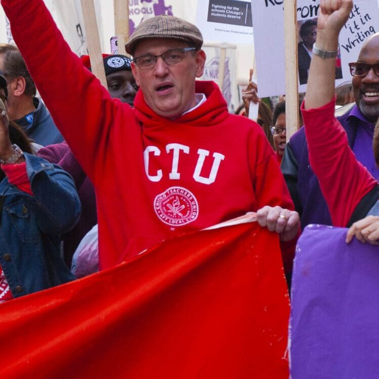 Close up image of peoples in protest